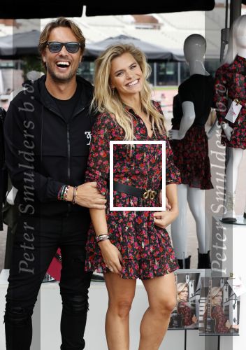 Amsterdam 29 augustus 2020
Presentatie kleding lijn Nicolette v Dam en Shoeby in het Olympisch stadion. Nicolette met haar man Bas Smit