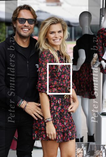 Amsterdam 29 augustus 2020
Presentatie kleding lijn Nicolette v Dam en Shoeby in het Olympisch stadion. Nicolette met haar man Bas Smit