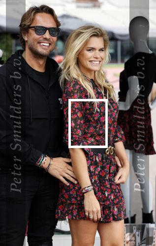 Amsterdam 29 augustus 2020
Presentatie kleding lijn Nicolette v Dam en Shoeby in het Olympisch stadion. Nicolette met haar man Bas Smit