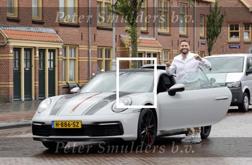 Amsterdam 26 augustus 2020
Rolf Sanchez met zijn porsche 911