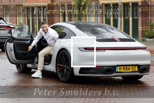 Amsterdam 26 augustus 2020
Rolf Sanchez met zijn porsche 911