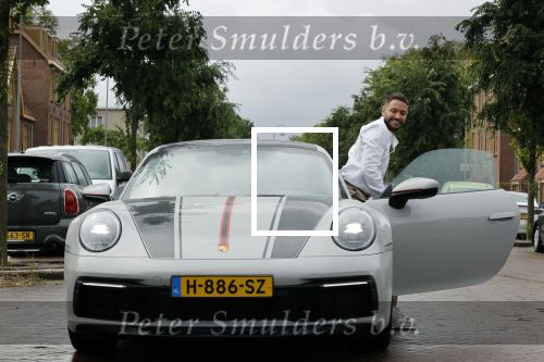 Amsterdam 26 augustus 2020
Rolf Sanchez met zijn porsche 911