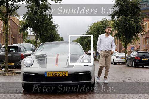 Amsterdam 26 augustus 2020
Rolf Sanchez met zijn porsche 911