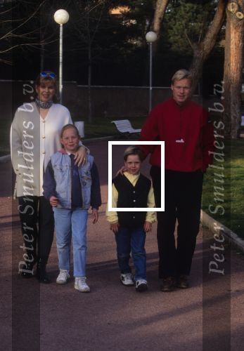 Barcelona 20 Februari 1995
Ronald Koeman met zijn vrouw Bartina Koeman, Debbie Koeman en Tim Koeman
