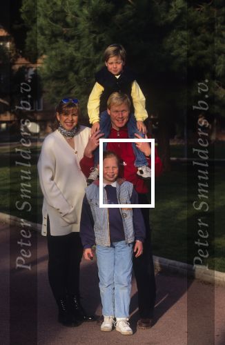 Barcelona 20 Februari 1995
Ronald Koeman met zijn vrouw Bartina Koeman, Debbie Koeman en Tim Koeman