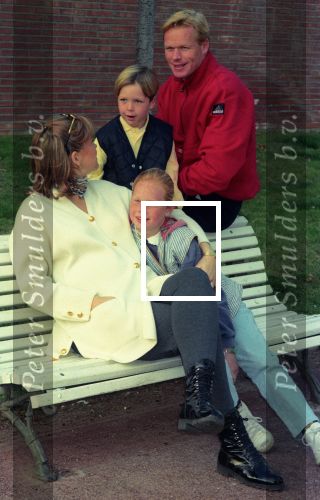 Barcelona 20 Februari 1995
Ronald Koeman met zijn vrouw Bartina Koeman, Debbie Koeman en Tim Koeman