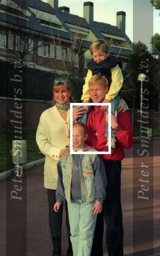 Barcelona 20 Februari 1995
Ronald Koeman met zijn vrouw Bartina Koeman, Debbie Koeman en Tim Koeman