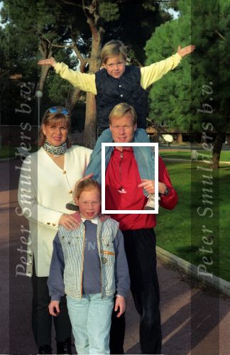 Barcelona 20 Februari 1995
Ronald Koeman met zijn vrouw Bartina Koeman, Debbie Koeman en Tim Koeman