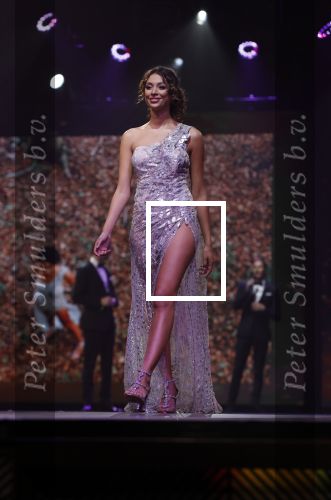 Hilversum 31 augustus 2020
Miss Nederland verkiezing in studio 21 op het mediapark. Sha Senior de schoonzus van Maxim Froger