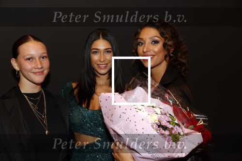 Hilversum 31 augustus 2020
Miss Nederland verkiezing in studio 21 op het mediapark. Shayna Senior met haar zus Sha en andere zus
