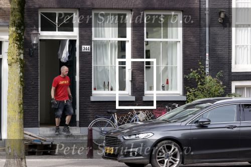 Amsterdam 17 augustus 2020
Het huis van Youp v t Hek en zijn vrouw Debbie Petter wordt verbouwd
