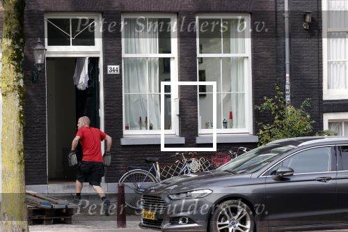 Amsterdam 17 augustus 2020
Het huis van Youp van t Hek en zijn vrouw Debbie Petter wordt verbouwd