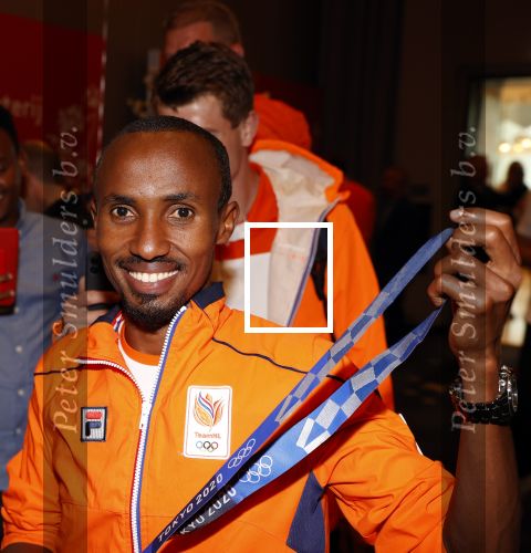 Schiphol 9 augustus 2021
Aankomst olympische sporters op schiphol in hotel Hilton. Abdi Nageeye won zilver op de marathon .