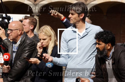Den Haag 31 augustus 2021
Mark Rutte , Wopke Hoekstra Lillianne Ploumen Jesse Klaver Sigrid Kaag Gert Jan Segers en Rob Jetten op gesprek bij Mariette Hamer ivm vormen van nieuwe regering op het binnenhof. Charlotte Nijs van SBS6