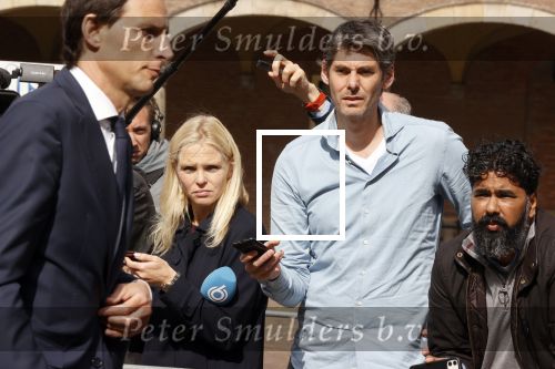 Den Haag 31 augustus 2021
Mark Rutte , Wopke Hoekstra Lillianne Ploumen Jesse Klaver Sigrid Kaag Gert Jan Segers en Rob Jetten op gesprek bij Mariette Hamer ivm vormen van nieuwe regering op het binnenhof. Charlotte Nijs van SBS6