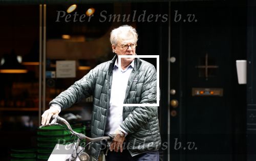 Amsterdam 9 augustus 2021
Jeroen Krabbe doet boodschappen op de fiets