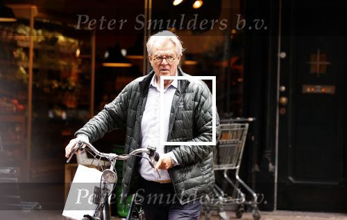 Amsterdam 9 augustus 2021
Jeroen Krabbe doet boodschappen op de fiets