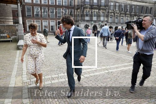 Den Haag 31 augustus 2021
Mark Rutte , Wopke Hoekstra Lillianne Ploumen Jesse Klaver Sigrid Kaag Gert Jan Segers en Rob Jetten op gesprek bij Mariette Hamer ivm vormen van nieuwe regering op het binnenhof. Lillianne Ploumen en  Jesse Klaver