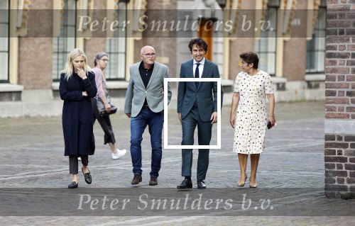 Den Haag 31 augustus 2021
Mark Rutte , Wopke Hoekstra Lillianne Ploumen Jesse Klaver Sigrid Kaag Gert Jan Segers en Rob Jetten op gesprek bij Mariette Hamer ivm vormen van nieuwe regering op het binnenhof. Lillianne Ploumen en  Jesse Klaver