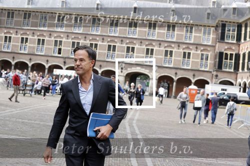 Den Haag 31 augustus 2021
Mark Rutte , Wopke Hoekstra Lillianne Ploumen Jesse Klaver Sigrid Kaag Gert Jan Segers en Rob Jetten op gesprek bij Mariette Hamer ivm vormen van nieuwe regering op het binnenhof.