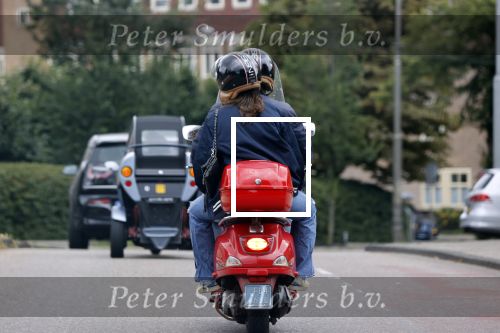 Amsterdam 18 augustus 2021
Martijn Krabbe op zijn vespa scooter