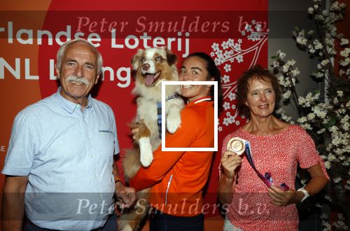 Schiphol 9 augustus 2021
Aankomst olympische sporters op schiphol in hotel Hilton.Nouchka Fontijn met haar ouders en hond