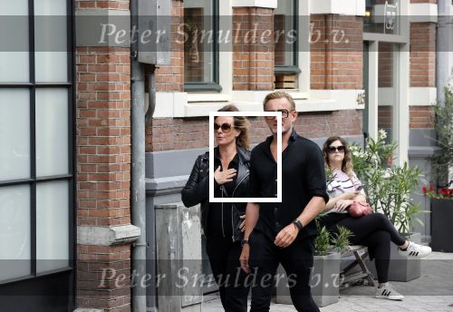 Amsterdam 26 augustus 2021
Prins Bernhard en Prinses Annette  op straat in het centrum van Amsterdam.
