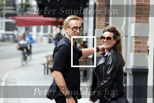 Amsterdam 26 augustus 2021
Prins Bernhard en Prinses Annette  op straat in het centrum van Amsterdam.