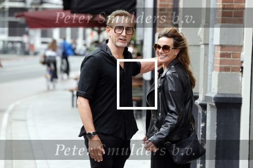Amsterdam 26 augustus 2021
Prins Bernhard en Prinses Annette  op straat in het centrum van Amsterdam.