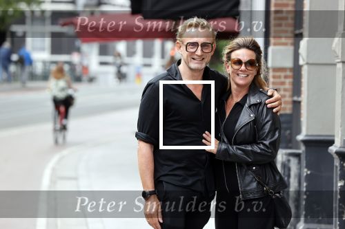 Amsterdam 26 augustus 2021
Prins Bernhard en Prinses Annette  op straat in het centrum van Amsterdam.