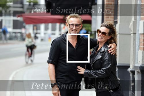 Amsterdam 26 augustus 2021
Prins Bernhard en Prinses Annette  op straat in het centrum van Amsterdam.
