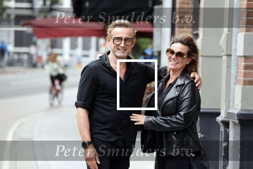 Amsterdam 26 augustus 2021
Prins Bernhard en Prinses Annette  op straat in het centrum van Amsterdam.