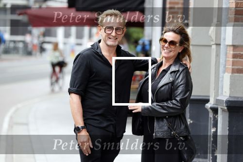 Amsterdam 26 augustus 2021
Prins Bernhard en Prinses Annette  op straat in het centrum van Amsterdam.