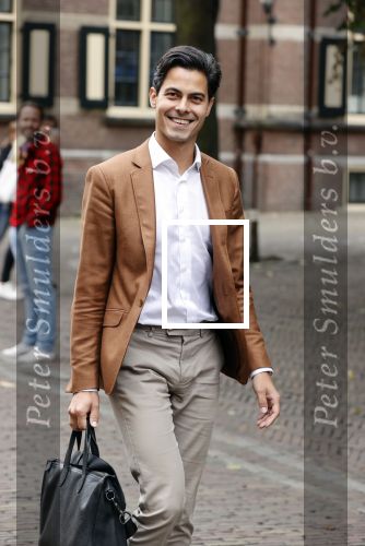 Den Haag 31 augustus 2021
Mark Rutte , Wopke Hoekstra Lillianne Ploumen Jesse Klaver Sigrid Kaag Gert Jan Segers en Rob Jetten op gesprek bij Mariette Hamer ivm vormen van nieuwe regering op het binnenhof.