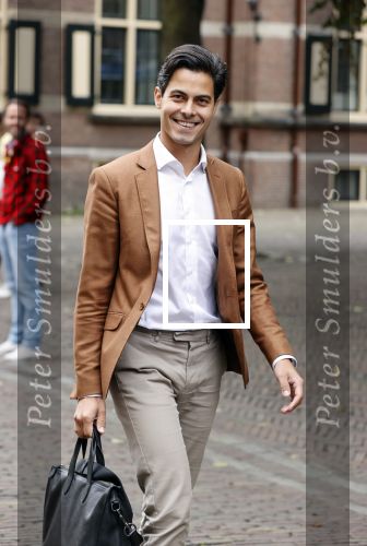 Den Haag 31 augustus 2021
Mark Rutte , Wopke Hoekstra Lillianne Ploumen Jesse Klaver Sigrid Kaag Gert Jan Segers en Rob Jetten op gesprek bij Mariette Hamer ivm vormen van nieuwe regering op het binnenhof.