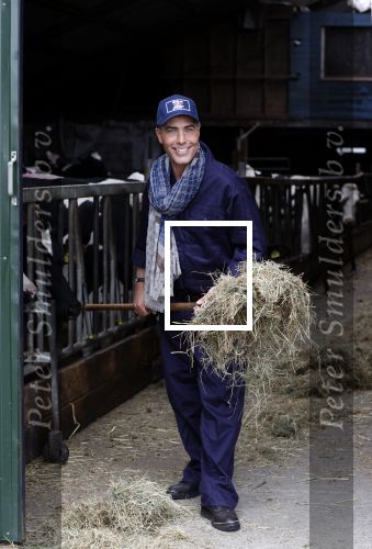 Hieslum 27 augustus 2021
Rogier Smit op een boerderij in Friesland . Ook zijn hond Brownie is natuurlijk mee.
