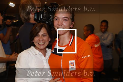 Schiphol 9 augustus 2021
Aankomst olympische sporters op schiphol in hotel Hilton. Shanne Braspennincx werd opgehaald door haar moeder zus en broer