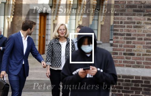 Den Haag 31 augustus 2021
Mark Rutte , Wopke Hoekstra Lillianne Ploumen Jesse Klaver Sigrid Kaag Gert Jan Segers en Rob Jetten op gesprek bij Mariette Hamer ivm vormen van nieuwe regering op het binnenhof.