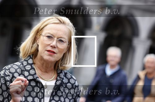 Den Haag 31 augustus 2021
Mark Rutte , Wopke Hoekstra Lillianne Ploumen Jesse Klaver Sigrid Kaag Gert Jan Segers en Rob Jetten op gesprek bij Mariette Hamer ivm vormen van nieuwe regering op het binnenhof.