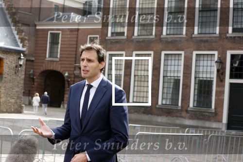 Den Haag 31 augustus 2021
Mark Rutte , Wopke Hoekstra Lillianne Ploumen Jesse Klaver Sigrid Kaag Gert Jan Segers en Rob Jetten op gesprek bij Mariette Hamer ivm vormen van nieuwe regering op het binnenhof.