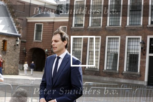 Den Haag 31 augustus 2021
Mark Rutte , Wopke Hoekstra Lillianne Ploumen Jesse Klaver Sigrid Kaag Gert Jan Segers en Rob Jetten op gesprek bij Mariette Hamer ivm vormen van nieuwe regering op het binnenhof.
