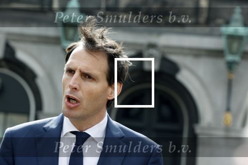 Den Haag 31 augustus 2021
Mark Rutte , Wopke Hoekstra Lillianne Ploumen Jesse Klaver Sigrid Kaag Gert Jan Segers en Rob Jetten op gesprek bij Mariette Hamer ivm vormen van nieuwe regering op het binnenhof.