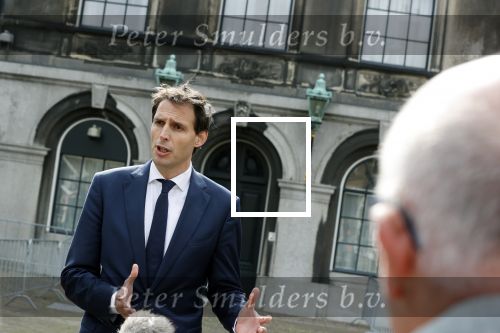 Den Haag 31 augustus 2021
Mark Rutte , Wopke Hoekstra Lillianne Ploumen Jesse Klaver Sigrid Kaag Gert Jan Segers en Rob Jetten op gesprek bij Mariette Hamer ivm vormen van nieuwe regering op het binnenhof.