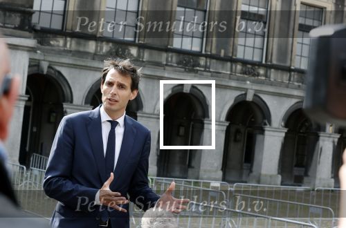 Den Haag 31 augustus 2021
Mark Rutte , Wopke Hoekstra Lillianne Ploumen Jesse Klaver Sigrid Kaag Gert Jan Segers en Rob Jetten op gesprek bij Mariette Hamer ivm vormen van nieuwe regering op het binnenhof.