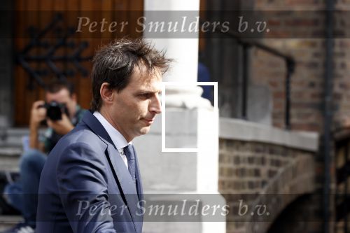 Den Haag 31 augustus 2021
Mark Rutte , Wopke Hoekstra Lillianne Ploumen Jesse Klaver Sigrid Kaag Gert Jan Segers en Rob Jetten op gesprek bij Mariette Hamer ivm vormen van nieuwe regering op het binnenhof.