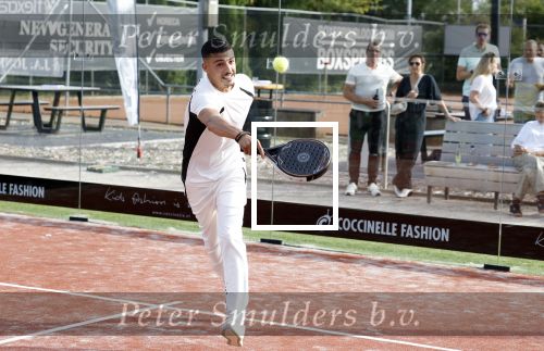 Capelle aan de IJssel 7 september 2022
Presentatie kleinglijn voor Padel van Robin van Persie en zijn vrouw Bouchra v Persie. Boef