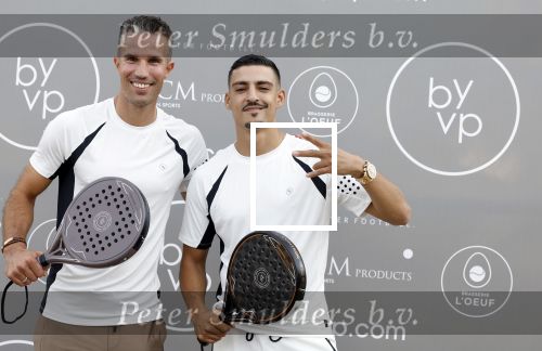 Capelle aan de IJssel 7 september 2022
Presentatie kleinglijn voor Padel van Robin van Persie en zijn vrouw Bouchra v Persie. Boef