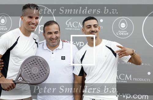 Capelle aan de IJssel 7 september 2022
Presentatie kleinglijn voor Padel van Robin van Persie en zijn vrouw Bouchra v Persie. Boef