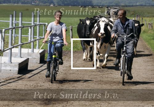 Ruinerwold 3 augustus 2022
Boer Evert met zijn nieuwe vriendin Maud bij zijn boerderij . Matthijs Albers was mee.