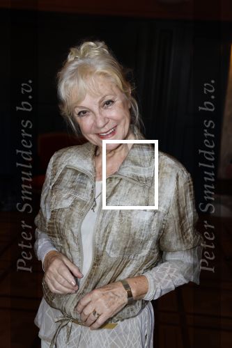 Den Haag 2 september 2022
Onthulling beeld Anneke Gronloh in de schouwburg van Den Haag . Conny Vink kwam met haar man